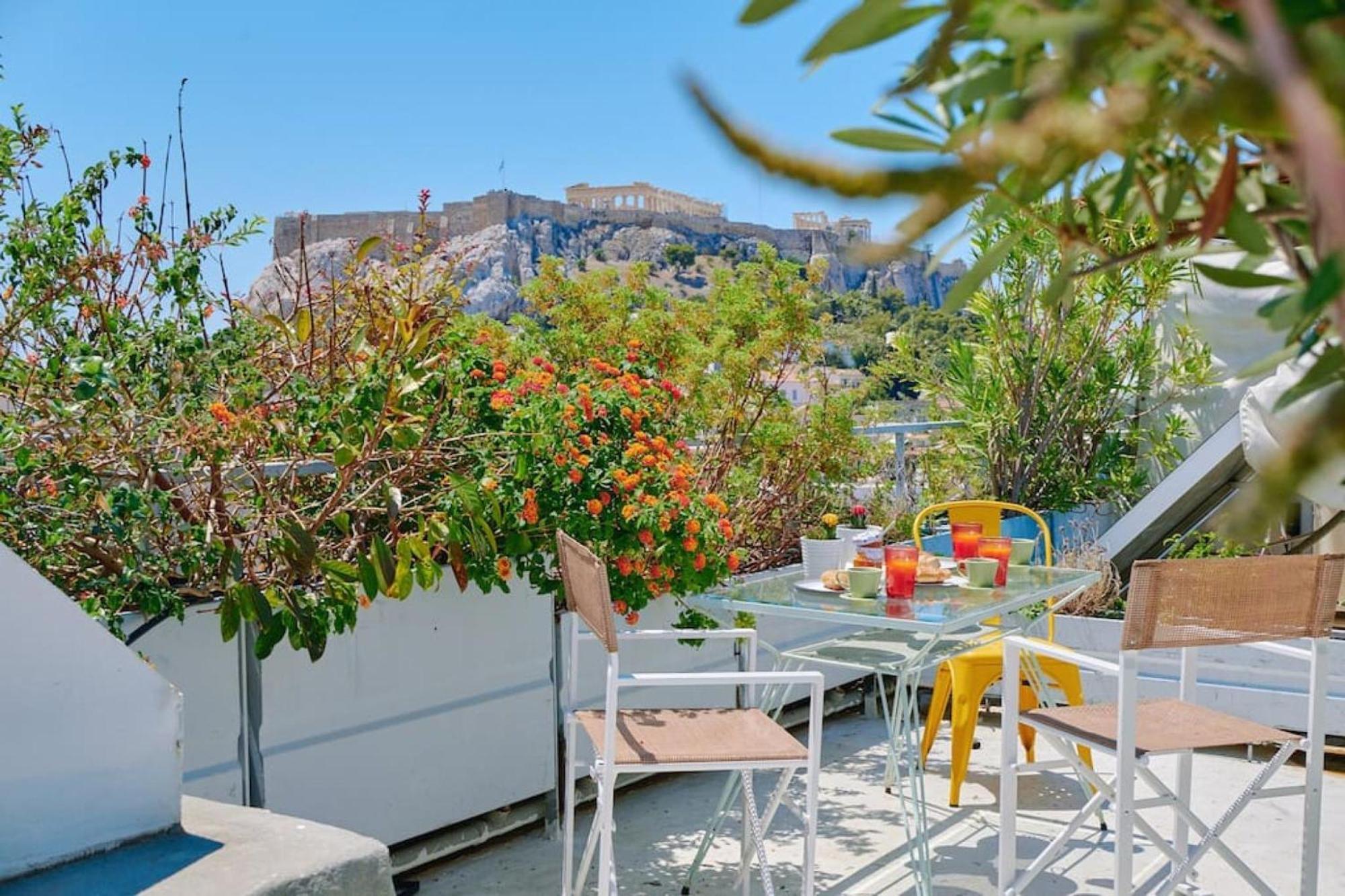 360 View In Roof Top Appartment With Patio Athènes Extérieur photo
