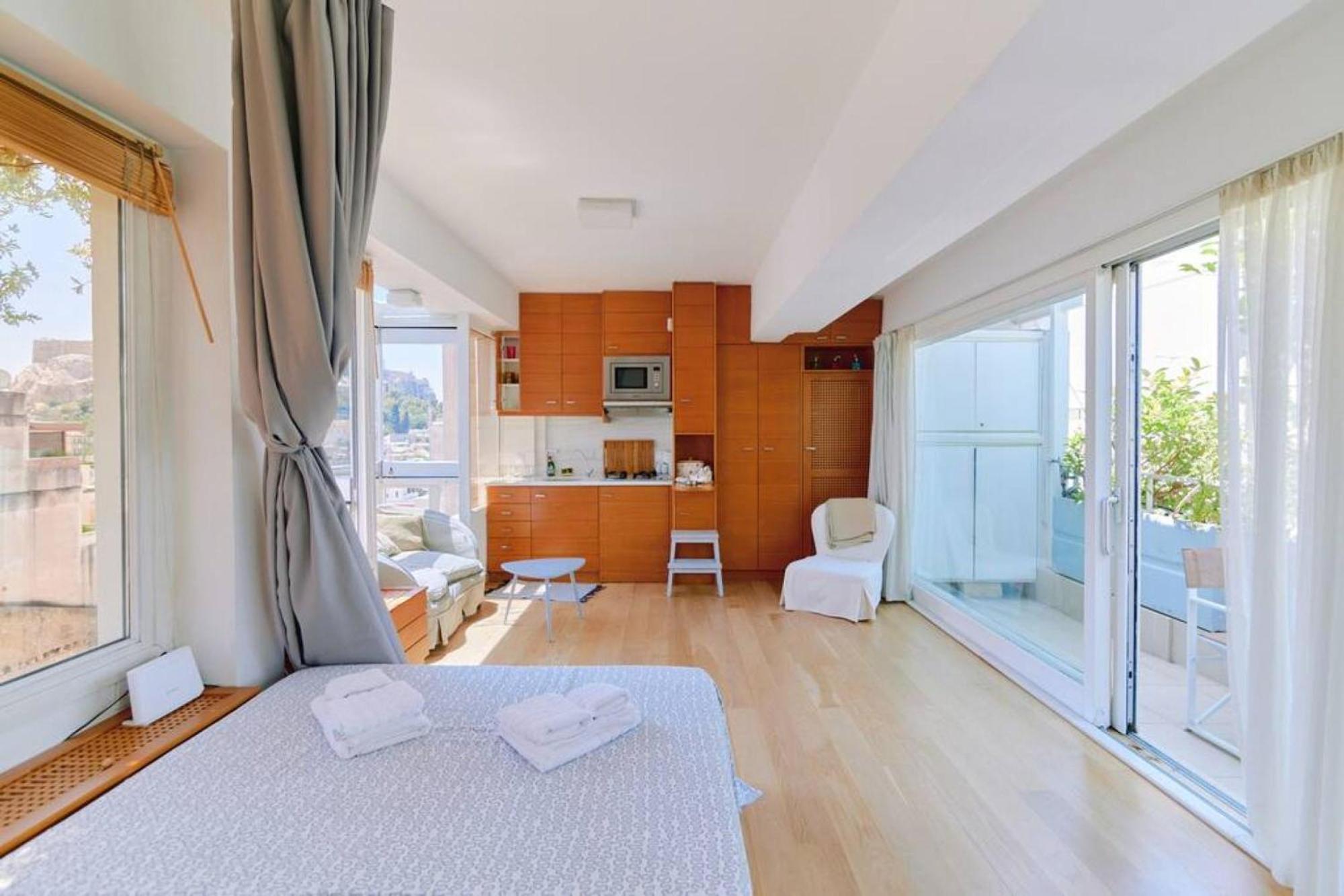 360 View In Roof Top Appartment With Patio Athènes Extérieur photo